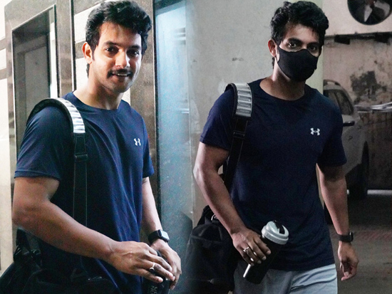 Aadhi Walking Into The Gym With A New Look